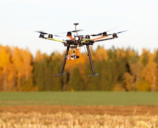 ag drone over field