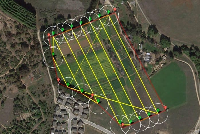 pre-flight plan for quadcopter on DroneFly